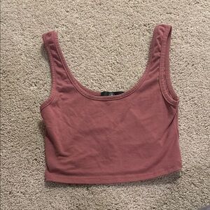 Missguided Pink Sleeveless Crop Tank Top